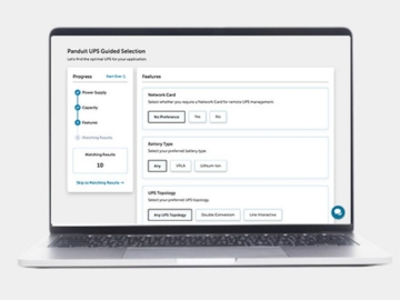Screenshot of the UPS configurator