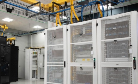 Products and solutions are shown throughout a data center that are designed for colocation providers