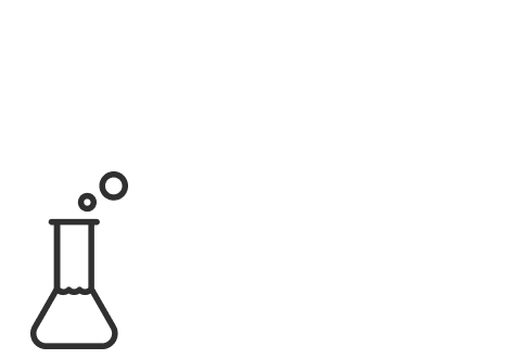 laboratory beaker with bubbles