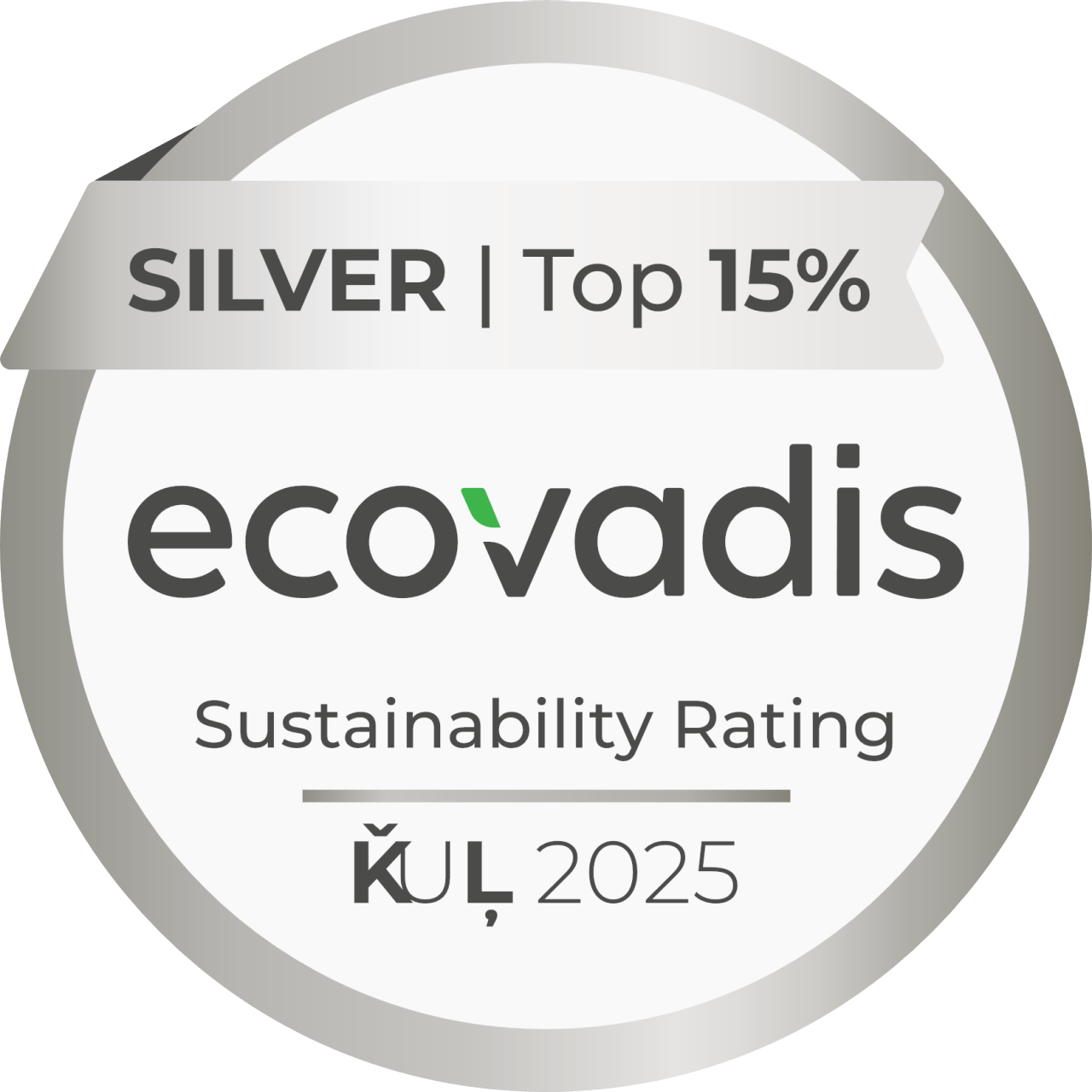 EcoVadis Sliver Badge image