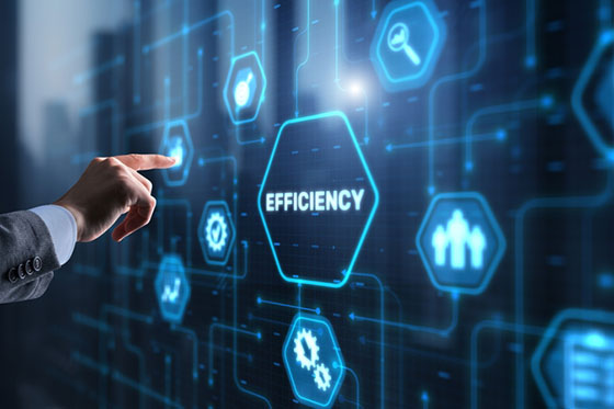 An image promoting efficiency. 