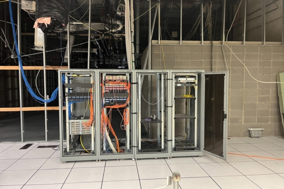 The installation of data center cabinets highlights just the beginning of their modernized infrastructure project