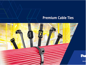 The front page of the Panduit Premium Cable Ties Product Selection Guide