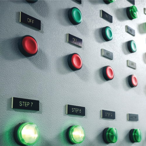Closeup of Control Panel